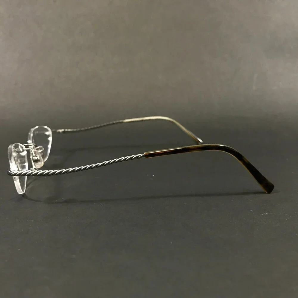Cole Haan Eyeglasses Frames CH 905 SAGE Grey Round Rimless 50-18-130